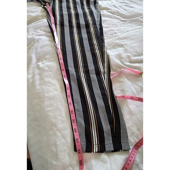 Zumies Love Fire NWT belted striped paperbag pants size small - Picture 4 of 8